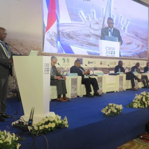 CAIRO WATER WEEK – Minister of Water Resources delivering a paper as Panelist of the High Level Segment on the topic ” Smart Finance Mechanism”