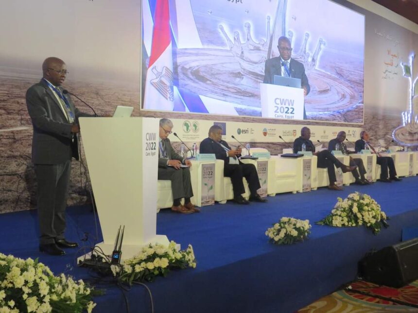 CAIRO WATER WEEK – Minister of Water Resources delivering a paper as Panelist of the High Level Segment on the topic ” Smart Finance Mechanism”